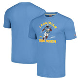 LaDainian Tomlinson Los Angeles Chargers Homage Unisex Unisex Caricature Retired Player Tri-Blend T-Shirt - Powder Blue sale