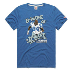 DeMarcus Ware Dallas Cowboys Homage Unisex Caricature Retired Player Tri-Blend T-Shirt - Royal for sale
