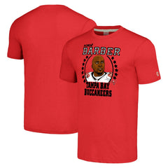 Ronde Barber Tampa Bay Buccaneers Homage Unisex Caricature Retired Player Tri-Blend T-Shirt - Red online