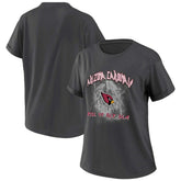 Arizona Cardinals WEAR by Erin Andrews Women's Boyfriend T-Shirt - Charcoal for sale