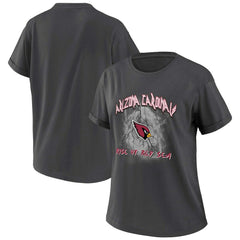 Arizona Cardinals WEAR by Erin Andrews Women's Boyfriend T-Shirt - Charcoal for sale