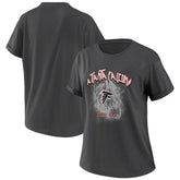 Atlanta Falcons WEAR by Erin Andrews Women's Boyfriend T-Shirt - Charcoal sale