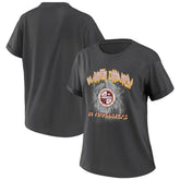 Washington Commanders WEAR by Erin Andrews Women's Boyfriend T-Shirt - Charcoal on sale