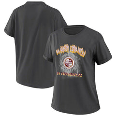 Washington Commanders WEAR by Erin Andrews Women's Boyfriend T-Shirt - Charcoal on sale
