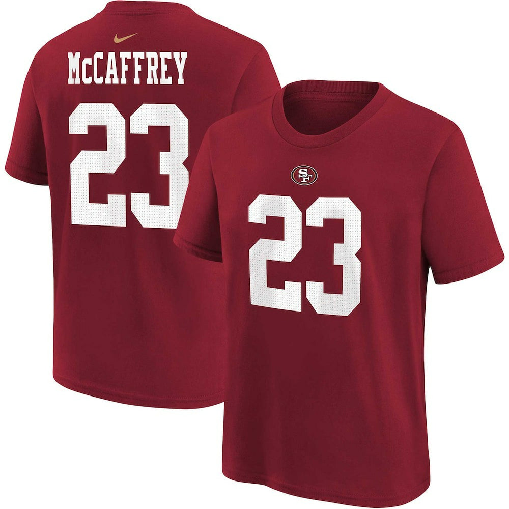 Christian McCaffrey San Francisco 49ers Youth Player Name & Number T-Shirt - Scarlet | Nike on sale