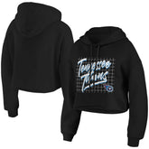 Tennessee Titans WEAR by Erin Andrews Women's Domestic Cropped Pullover Hoodie - Black online