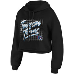 Tennessee Titans WEAR by Erin Andrews Women's Domestic Cropped Pullover Hoodie - Black online