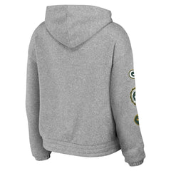 Green Bay Packers WEAR by Erin Andrews Women's Full-Zip Hoodie - Heather Gray online