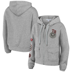 Tampa Bay Buccaneers WEAR by Erin Andrews Women's Full-Zip Hoodie - Heather Gray online