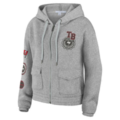 Tampa Bay Buccaneers WEAR by Erin Andrews Women's Full-Zip Hoodie - Heather Gray online