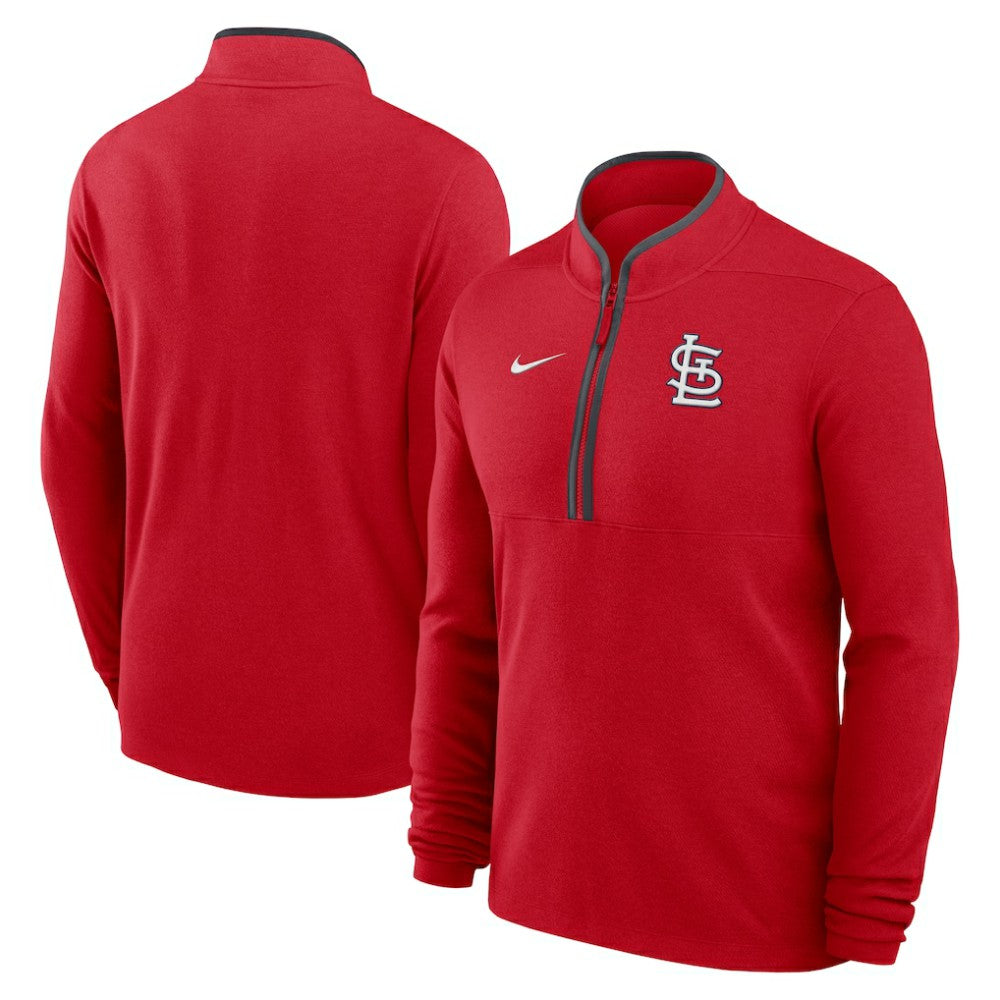 St. Louis Cardinals Dri-FIT Victory Half-Zip Pullover - Red | Nike
