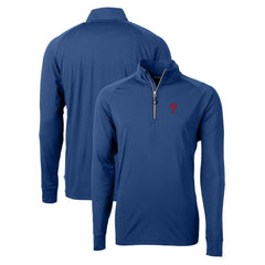 Philadelphia Phillies Cutter & Buck Adapt Eco Knit Stretch Recycled Quarter-Zip Pullover Top - Royal