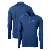 New York Mets Cutter & Buck Adapt Eco Knit Stretch Recycled Quarter-Zip Pullover Top - Royal