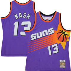 Steve Nash Phoenix Suns Hardwood Classics 1996/97 Tropical Swingman Jersey - Purple | Mitchell & Ness online
