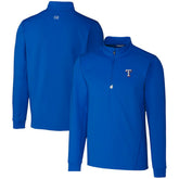 Texas Rangers Cutter & Buck Traverse Stretch Quarter-Zip Pullover Top - Royal