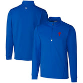 Philadelphia Phillies Cutter & Buck Traverse Stretch Quarter-Zip Pullover Top - Royal