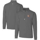 New York Mets Cutter & Buck Traverse Stretch Quarter-Zip Pullover Top - Gray