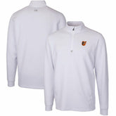 Baltimore Orioles Cutter & Buck Traverse Stretch Quarter-Zip Pullover Top - White