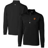 Baltimore Orioles Cutter & Buck Traverse Stretch Quarter-Zip Pullover Top - Black