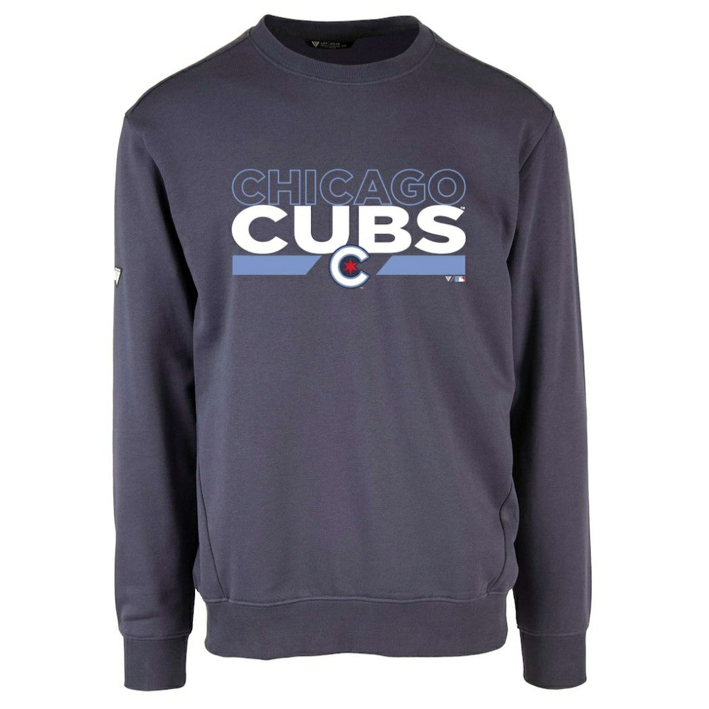 Chicago Cubs Levelwear City Connect Zane No Hitter Pullover Sweatshirt - Navy
