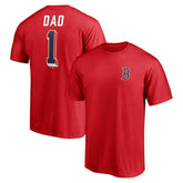 Boston Red Sox Number One Dad T-Shirt - Red