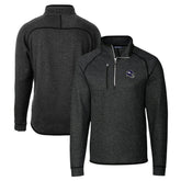Minnesota Vikings Cutter & Buck Helmet Mainsail Sweater-Knit Half-Zip Pullover Jacket - Charcoal online