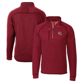 San Francisco 49ers Cutter & Buck Helmet Mainsail Sweater-Knit Half-Zip Pullover Jacket - Red sale