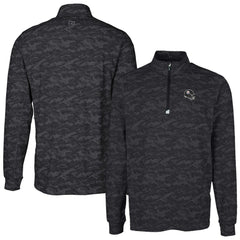 Pittsburgh Steelers Cutter & Buck Helmet Traverse Camo Print Stretch Quarter-Zip Pullover Top - Black online