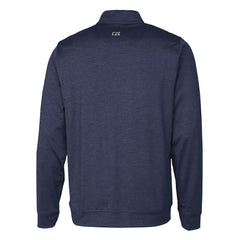 Chicago Bears Cutter & Buck Helmet Stealth Heathered Quarter-Zip Pullover Top - Navy sale
