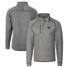 New York Giants Cutter & Buck Helmet Mainsail Sweater-Knit Half-Zip Pullover Jacket - Silver for sale