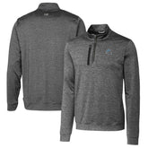 Detroit Lions Cutter & Buck Helmet Stealth Heathered Quarter-Zip Pullover Top - Gray sale