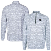 Chicago Bears Cutter & Buck Helmet Traverse Camo Print Stretch Quarter-Zip Pullover Top - Charcoal outlet