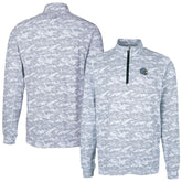 Detroit Lions Cutter & Buck Helmet Traverse Camo Print Stretch Quarter-Zip Pullover Top - Charcoal sale
