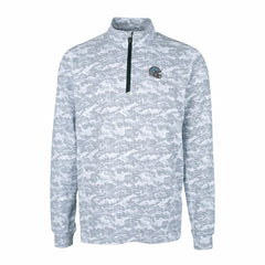 Detroit Lions Cutter & Buck Helmet Traverse Camo Print Stretch Quarter-Zip Pullover Top - Charcoal sale