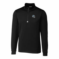Detroit Lions Cutter & Buck Helmet Traverse Stretch Quarter-Zip Pullover Top - Black sale