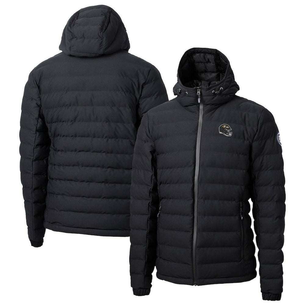 Baltimore Ravens Cutter & Buck Helmet Mission Ridge Repreve Eco Insulated Puffer Full-Zip Jacket - Black for sale