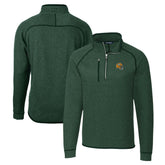 Green Bay Packers Cutter & Buck Helmet Mainsail Sweater-Knit Half-Zip Pullover Jacket - Hunter Green for sale