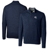 Buffalo Bills Cutter & Buck Helmet Lakemont Tri-Blend Quarter-Zip Pullover Sweater - Navy sale