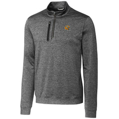 Green Bay Packers Cutter & Buck Helmet Stealth Heathered Quarter-Zip Pullover Top - Gray outlet