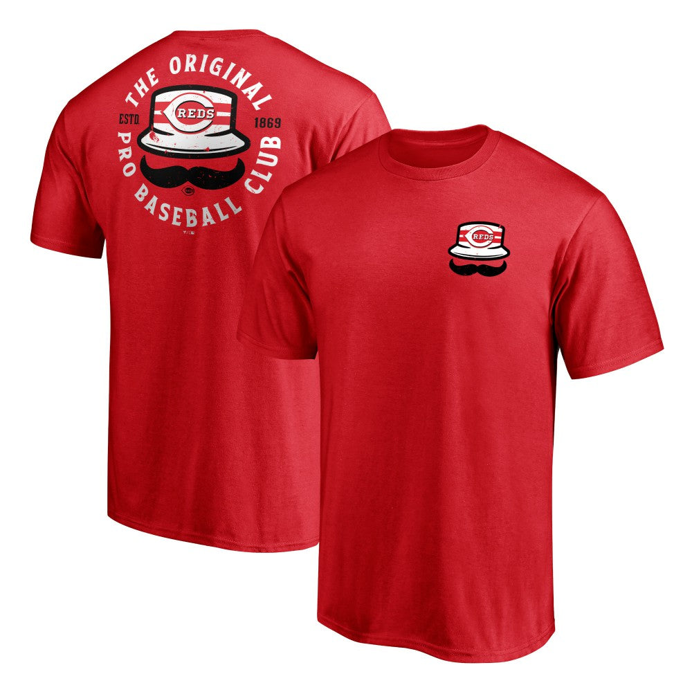 Cincinnati Reds Hometown Collection Stache T-Shirt - Red