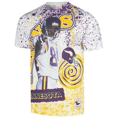 Randy Moss Minnesota Vikings Retired Player Name & Number Burst T-Shirt - White outlet