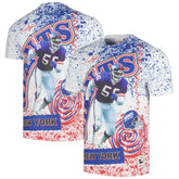 New York Giants Retired Player Name & Number Burst T-Shirt - White outlet