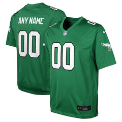 Philadelphia Eagles Youth Alternate Custom Game Jersey - Kelly Green | Nike for sale
