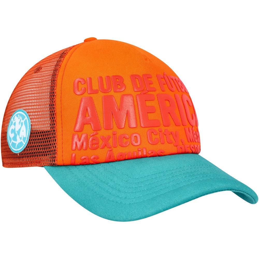 Club America Club Gold Adjustable Hat - Orange for sale