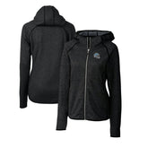 Detroit Lions Cutter & Buck Women's Helmet Logo Mainsail Sweater-Knit Full-Zip Hoodie - Charcoal sale