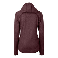 Washington Commanders Cutter & Buck Women's Helmet Logo Mainsail Sweater-Knit Full-Zip Hoodie - Burgundy online