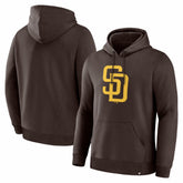 San Diego Padres Primary Logo Legacy Hoodie - Brown