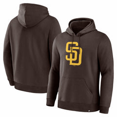 San Diego Padres Primary Logo Legacy Hoodie - Brown