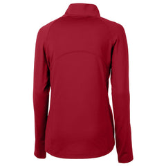 San Francisco 49ers Cutter & Buck Women's Helmet Logo Adapt Eco Knit Stretch Recycled Half-Zip Pullover Top - Scarlet outlet