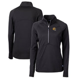 Green Bay Packers Cutter & Buck Women's Helmet Logo Adapt Eco Knit Stretch Recycled Half-Zip Pullover Top - Black discount